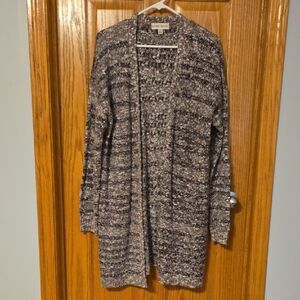 Knox Rose Women's Black and White Cardigan